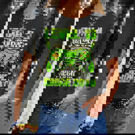 13Th Birthday Level 13 Unlocked Awesome 2010 Gamer Boy T-Shirt