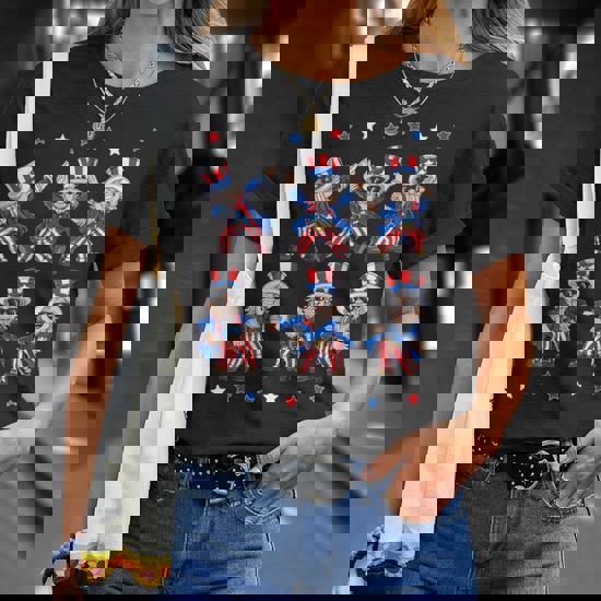 レディースファッション Dancing Dabbing Uncle Sam 4th of July Boys Girls Kids Dance T-Shirt Dancing Uncle Sam 4Th Of July Boys Girls Kids Funny Dance