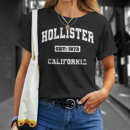 Hollister California Hollister T Shirt Schwarz HOLLISTER California Damen T-Shirt Basic Schwarz S…