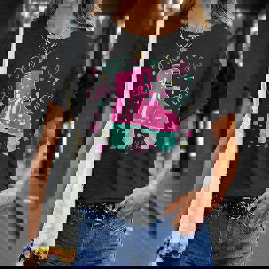 Pink Girl Roller Skate Shirt - 10 Year Old - 10th Birthday Pink Girl Roller Skate Shirt - 10 Year Old - 10th Birthday