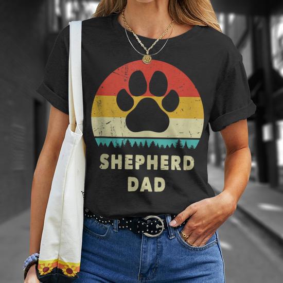 Shepherd Dad For Men German Shepherd Dog Vintage T Shirt Seseable CA