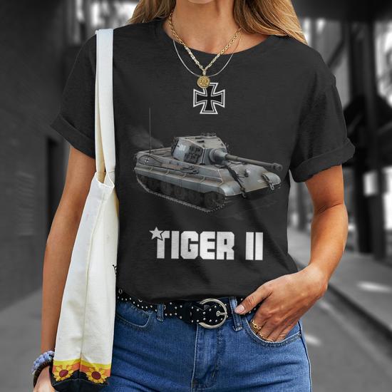 T-shirt Tiger I Panzer Allemand WW2 - Design Militaire, Unisexe, Personnalisable