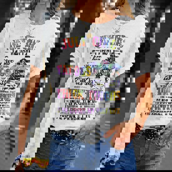 July Girl Living My Best Life Awesome T Shirt