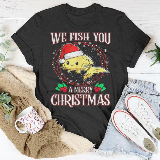 Aquarium Lover Tropical We Fish You A Merry Christmas T-shirt
