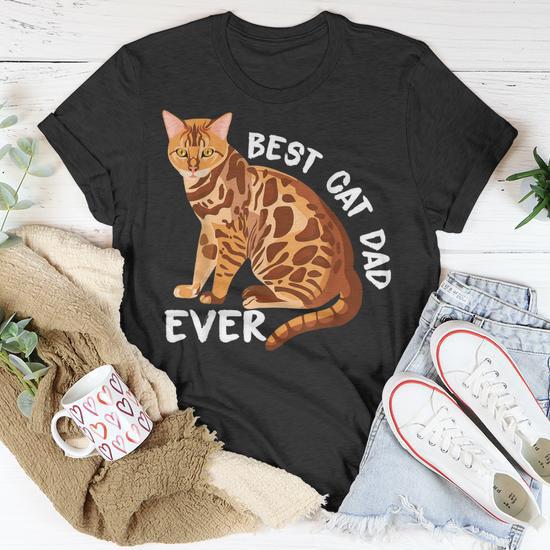 Best Cat Dad Ever Bengal Cat Unisex T Shirt Seseable CA