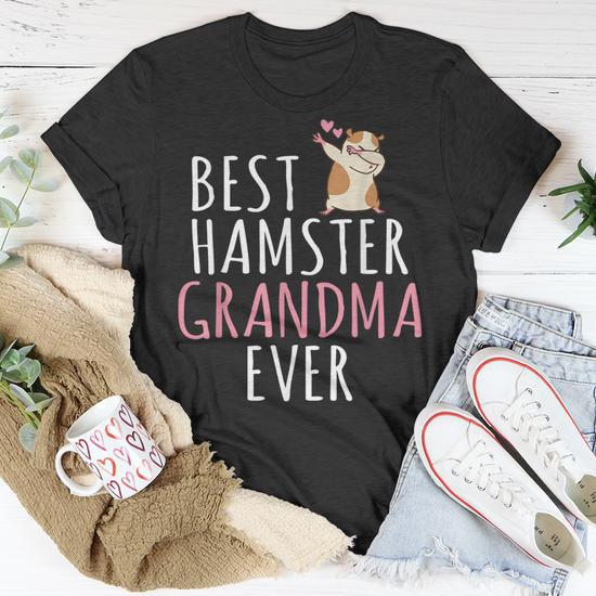 Best Hamster Grandma Ever Cute Hamster Lover Unisex T Shirt Seseable UK