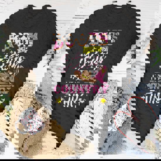 Boots & Bling It's A Country Thing Funny Cowgirl Tshirt Boots & Bling It's A Country Thing Funny Cowgirl Tshirt