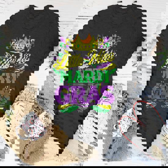 Little Miss Mardi Gras New Orleans Carnival Cute Girls Kids T-Shirt |  Seseable UK