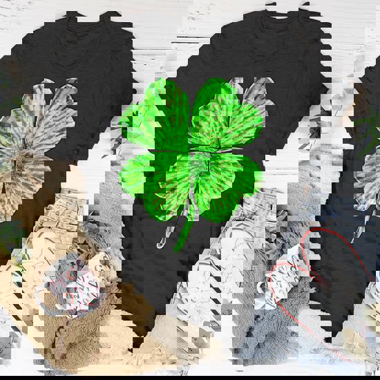 shamrock tie dye shirt