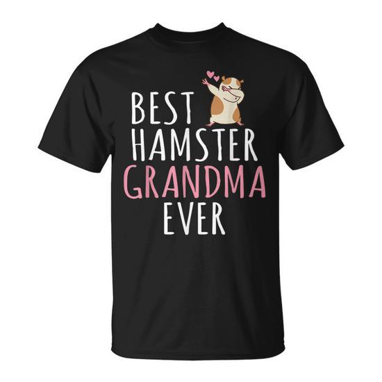 Best Hamster Grandma Ever Cute Hamster Lover Unisex T Shirt Seseable UK