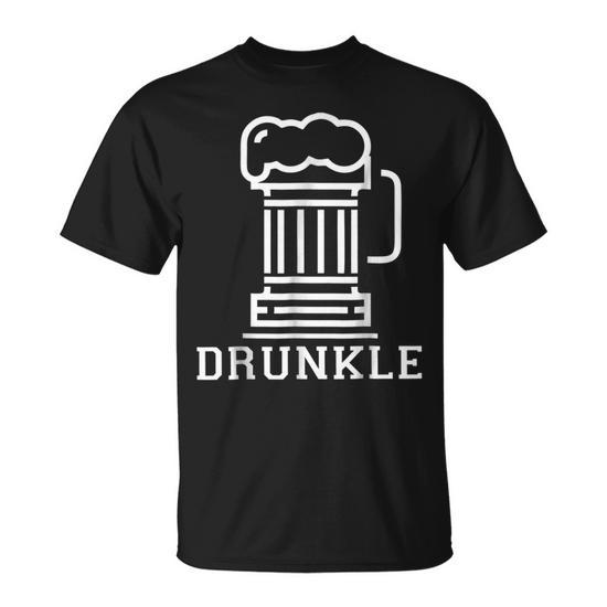 Drunkle Drunk Uncle Beer Gift Gift for Mens Unisex T-Shirt