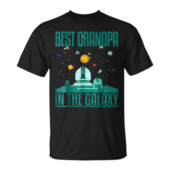 Funny Best Grandpa in the Galaxy for Granddad Unisex T-Shirt