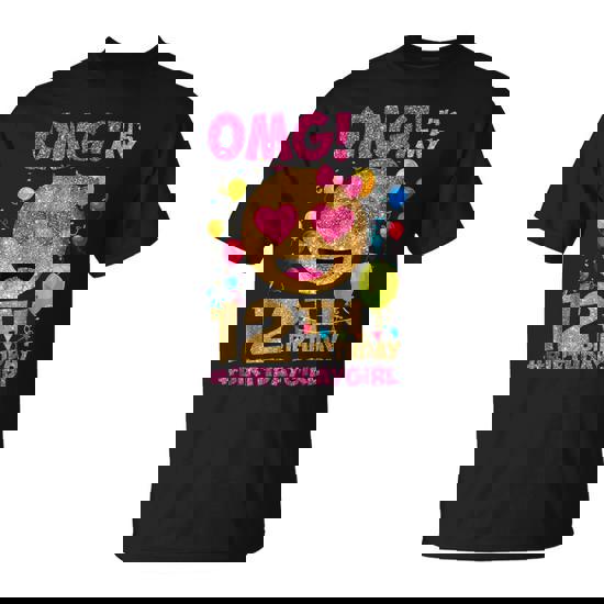 Emoji Tshirt For Girls 12 Year Old Omg Birthday Shirt Fun Emoji Tshirt For Girls 12 Year Old Omg Birthday Shirt Fun
