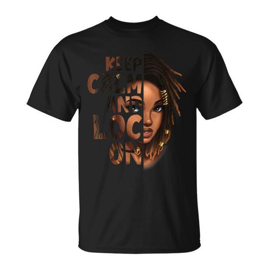 FZNHQL Melanin Girls Graphic Tee - Black Women's T-Shirt With Natural Hair Design, Size Large