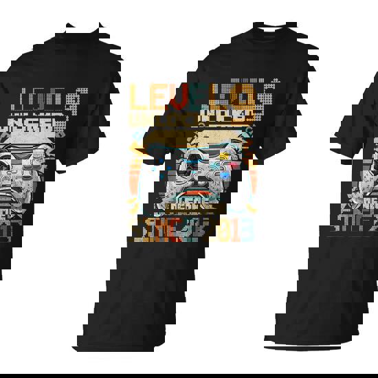Kids Level 9 Unlocked T-Shirt 9th Video Gamer Birthday Gift Kids Level 9 Unlocked T-Shirt 9th Video Gamer Birthday Gift