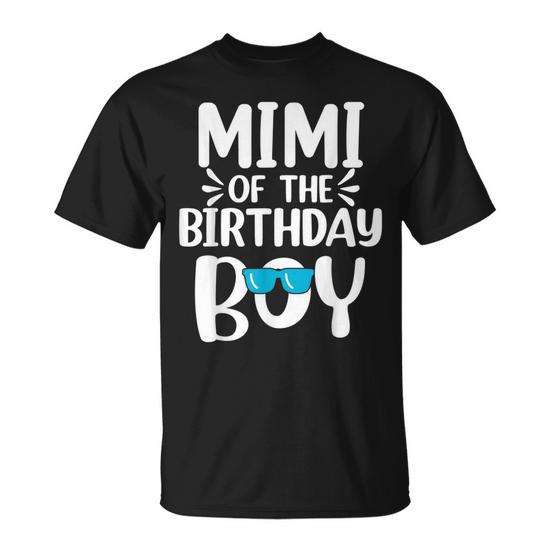 Mimi of the Birthday Boy Mom Dad Kids Family Matching Unisex T-Shirt