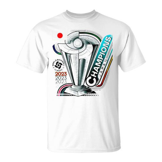 2023年野球ワールドクラシック チャンピオンTシャツ XL 2023 World Baseball Classic Champions Japan Baseball Unisex T