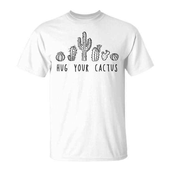 Hug Your Cactus Plant Cute Free Hugs T-shirt - Thegiftio