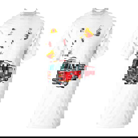 Kids 3rd Birthday Fire Truck Fireman 3 Years Old Shirt Kids 3rd Birthday Fire Truck Fireman 3 Years Old Shirt