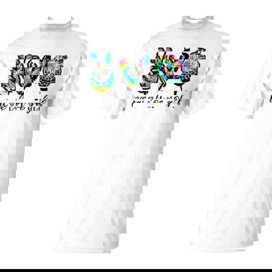 Peace Love Golf Tie Dye Cute Golf Lovers V2 T-shirt - Thegiftio