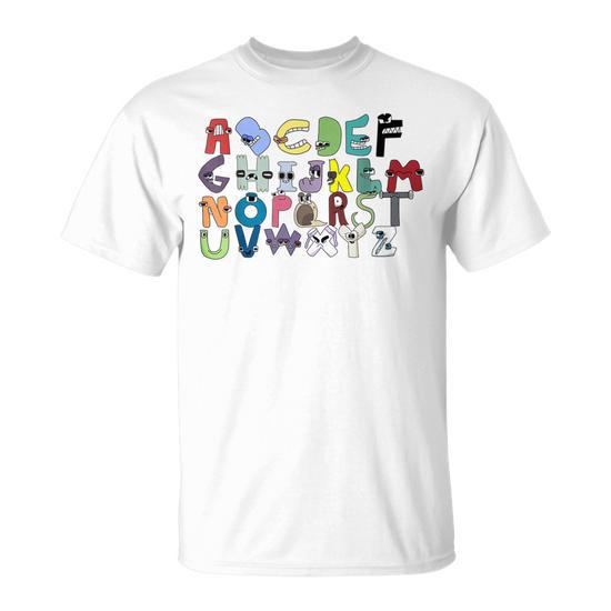 Villain Letter Abc Costume Boys Matching Evil Alphabet Lore Shirt