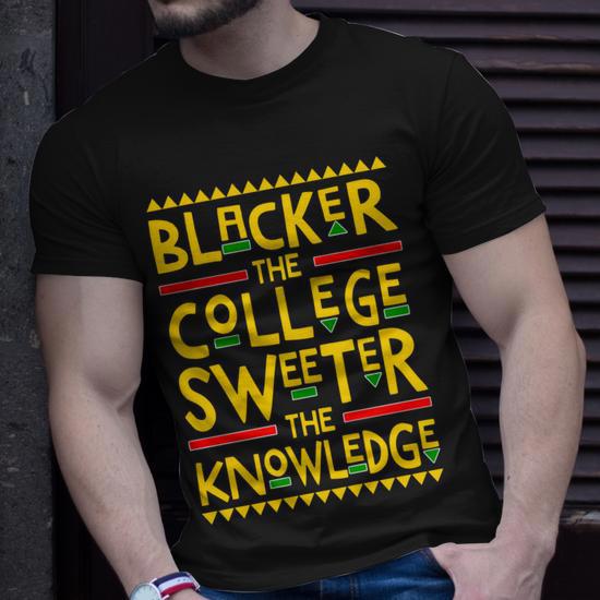 Blacker the college sweeter the knowledge fashion sweatshirt