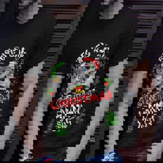 This Is My Christmas Pajama Santa Hat Gamer Video Game Gifts T-Shirt This Is My Christmas Pajama Santa Hat Gamer Video Game Gifts T-Shirt