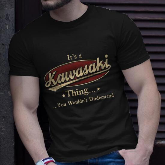 Kawasaki Water Flask & Kawasaki T-Shirt - Side