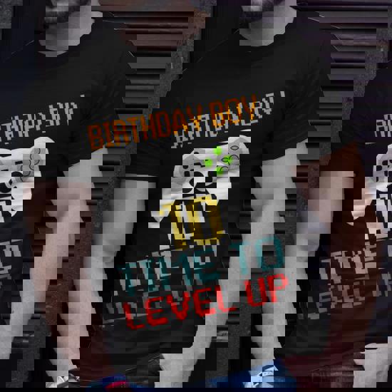 Kids Level 10 Unlocked T-Shirt 10th Video Gamer Birthday Gif Kids Level 10 Unlocked T-Shirt 10th Video Gamer Birthday Gif