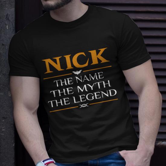 Nick Legend Name Nick T-shirt - Thegiftio