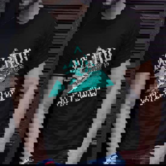 My Drug Of Choice Is White Powder Snowmobiling Gift T-Shirt