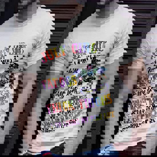 July Girl Living My Best Life Awesome T Shirt