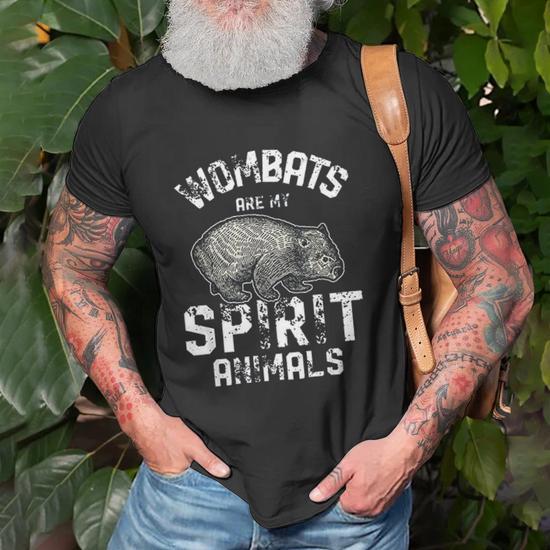 Spirit Animal Outback Australia Animal Wombat T-shirt - Thegiftio