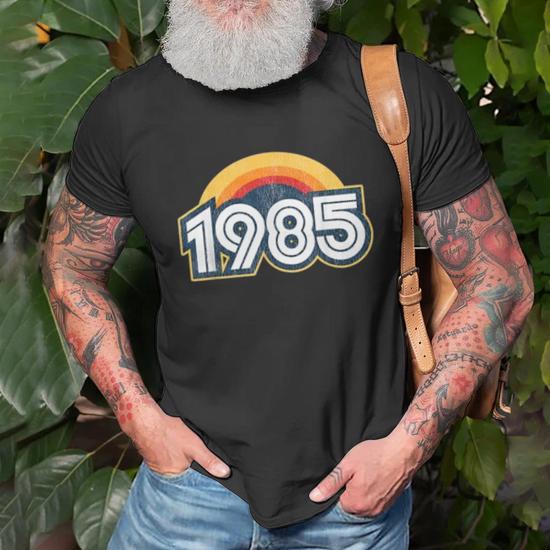 Vintage 1985 With Rainbow T-shirt - Thegiftio