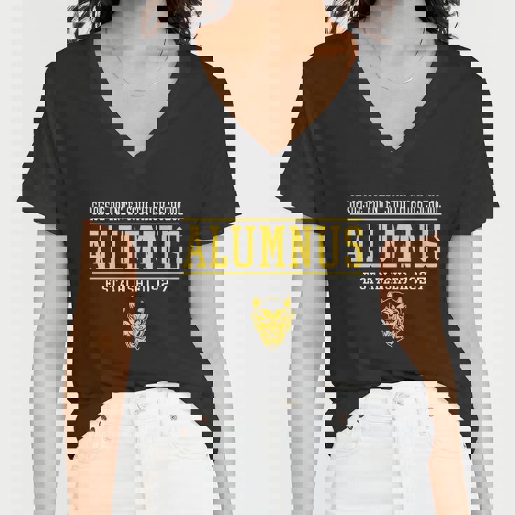 Grosse Pointe South High School Alumnus Women V-Neck T-Shirt