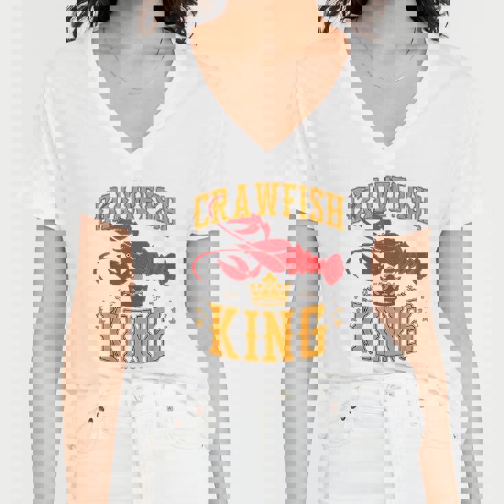 Crawfish King Crawfish Boil Party Festival Women V-Neck T-Shirt