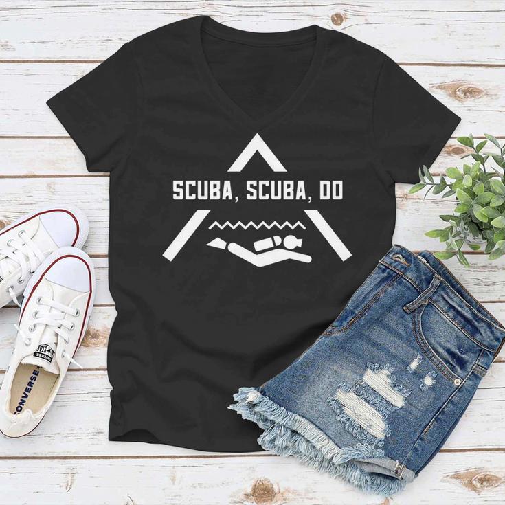 Scuba Scuba Do Funny Diving  V3 Women V-Neck T-Shirt