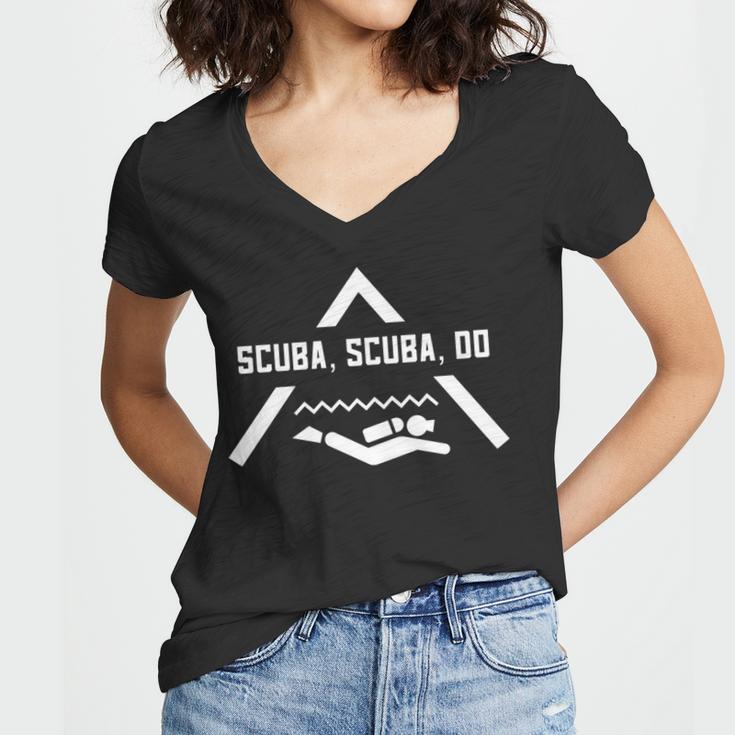 Scuba Scuba Do Funny Diving   V3 Women V-Neck T-Shirt