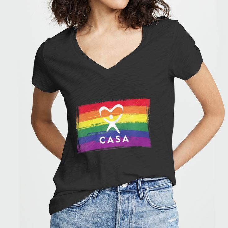 Casa Court Appointed Special Advocates Women V-Neck T-Shirt