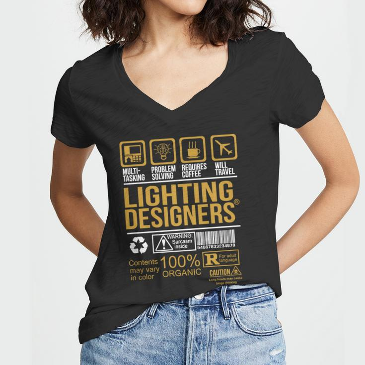 Lighting Designers Women V-Neck T-Shirt