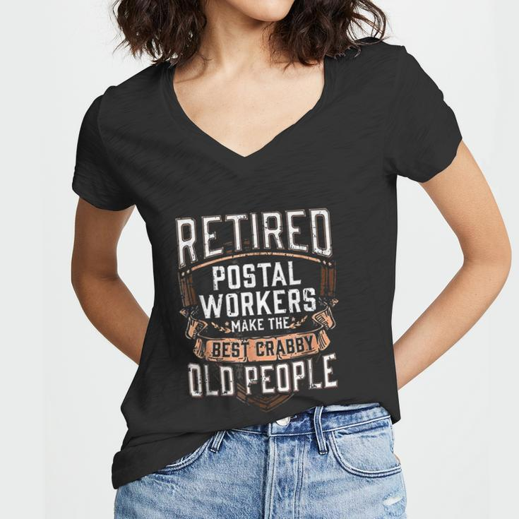 Retired Postal Worker Gifts Postal Worker Retirement Women V-Neck T-Shirt