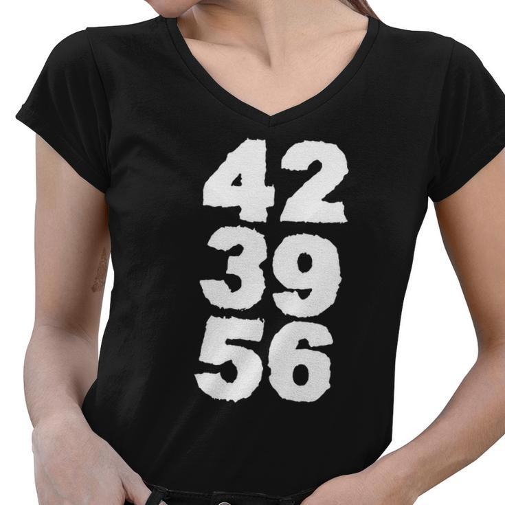 42 39 56 Women V-Neck T-Shirt