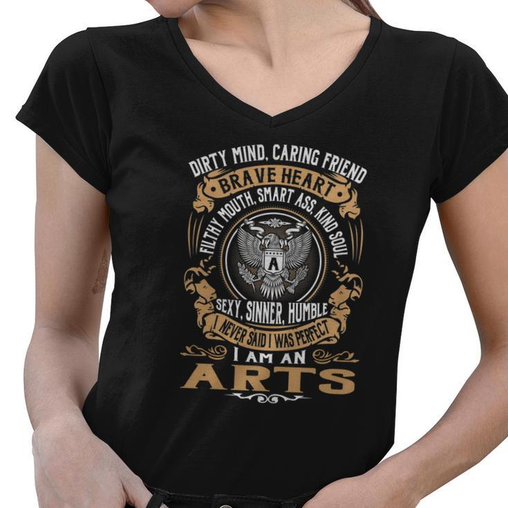 Arts Last Name Surname Tshirt Women V-Neck T-Shirt
