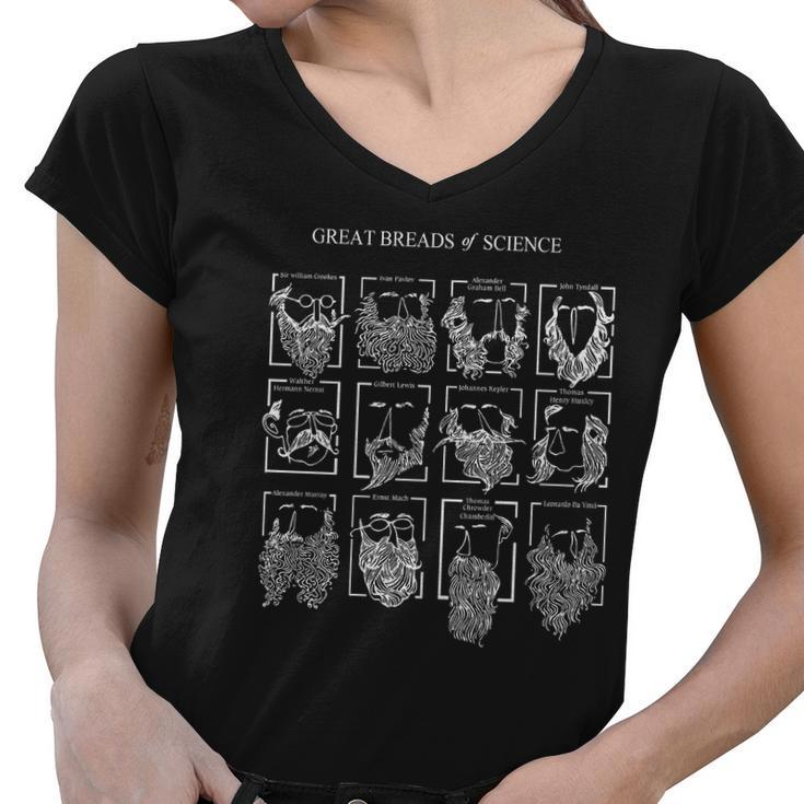 Great Beards Of Science Shirt Women V-Neck T-Shirt