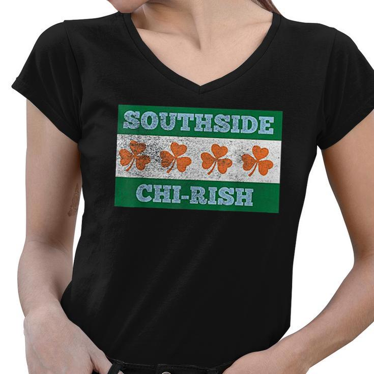 Southside Chi Rish Chicago Irish St Patricks Day Party Women V-Neck T-Shirt