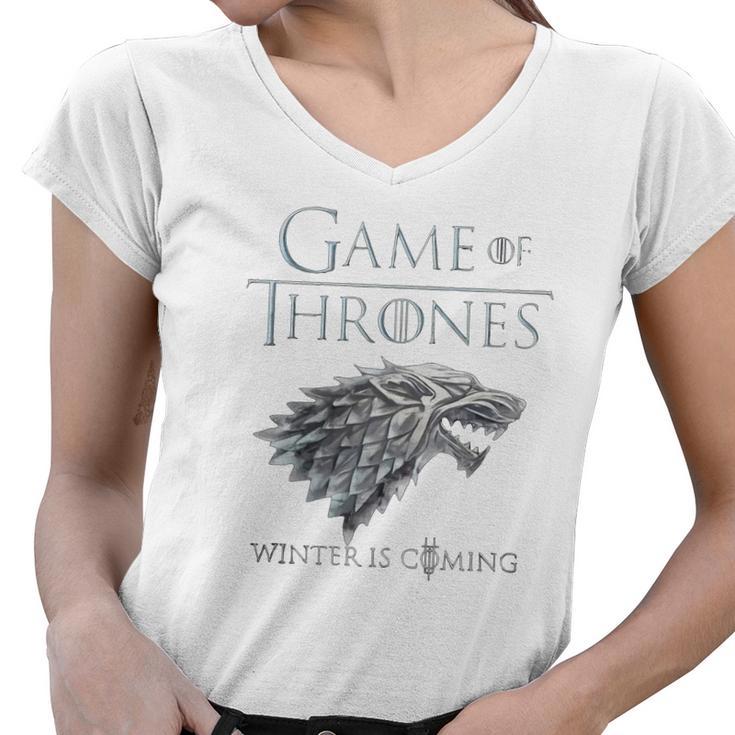 Game Of Thrones T-Shirt Donna - Stark Winter Is Coming - Grigio Carboncino - 3