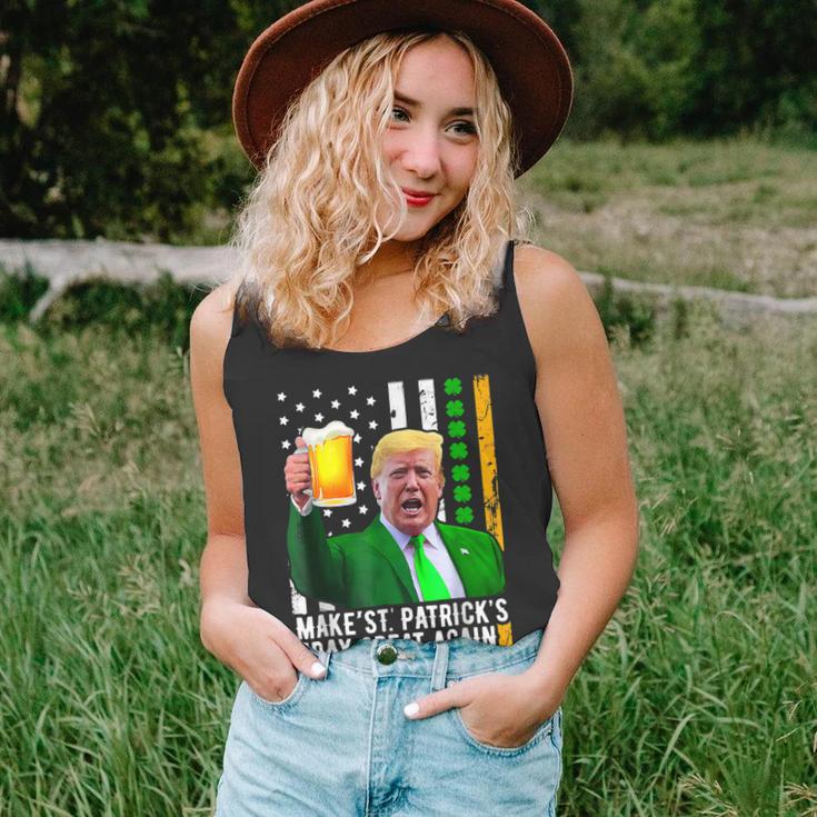 Make St Patricks Day Great Again Funny Trump  Unisex Tank Top