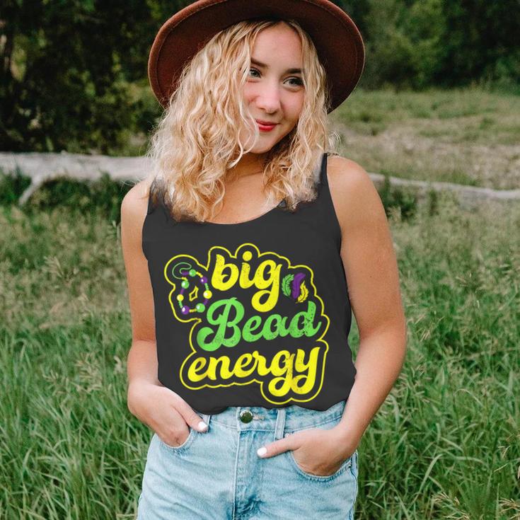 Big Bead Energy Carnival Funny Vintage Mardi Gras  Unisex Tank Top