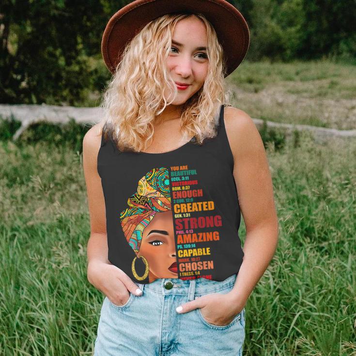 Black Queen Lady Curly Natural Afro African American Ladies  V5 Unisex Tank Top