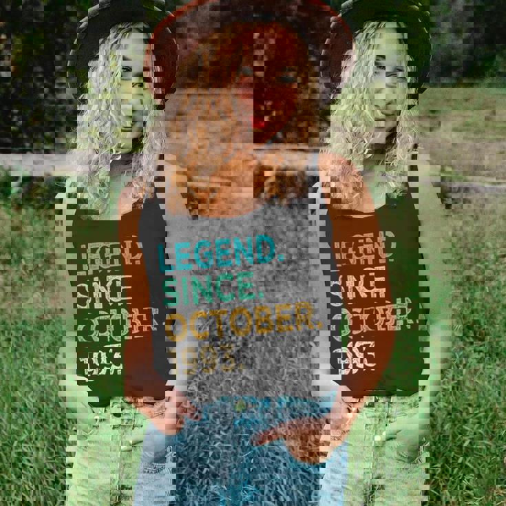 30 Years Old Gifts Legend Since October 1993 30Th Birthday Unisex Tank Top